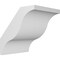 Ekena Millwork 3 1/2-in. W x 38-in. D x 38-in. H Funston Architectural Grade PVC Knee Brace BRCP035X38X38FST - alternate 1